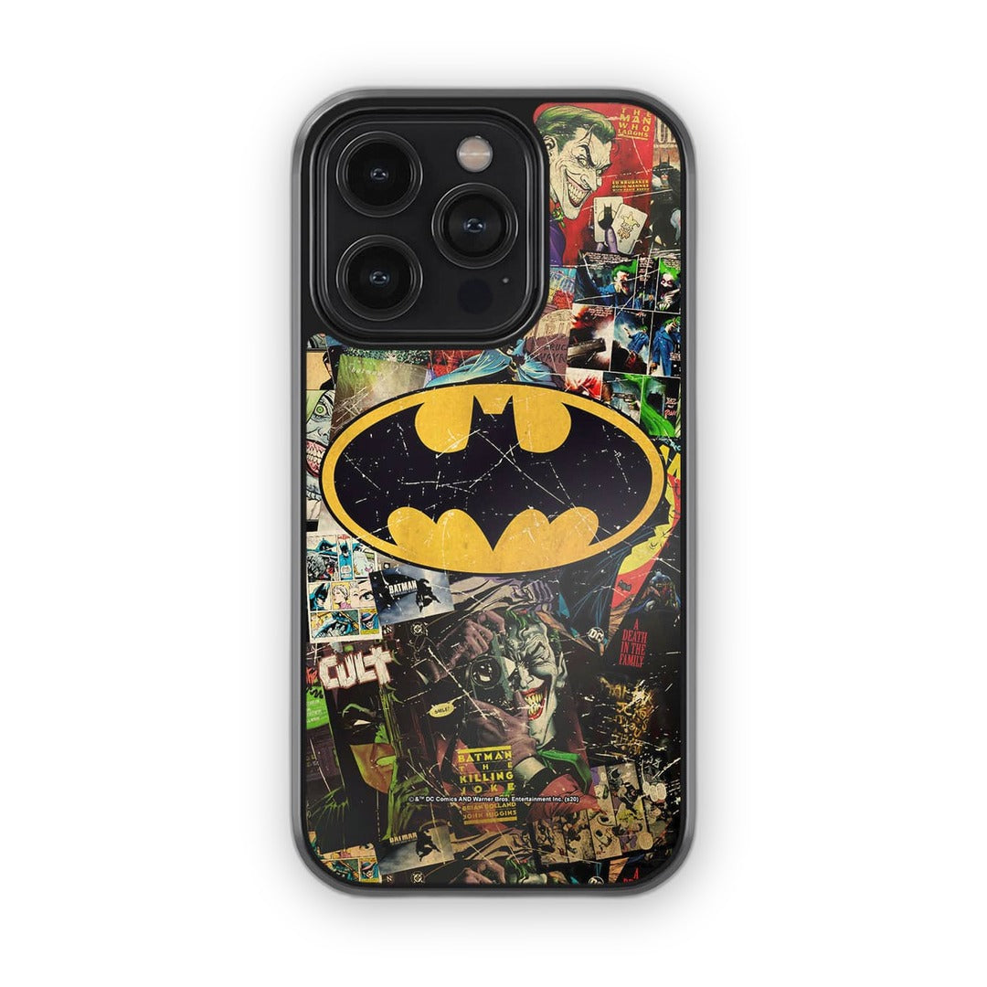 Comic Bat Glass iPhone Case for iPhone 14 Pro | Macmerise