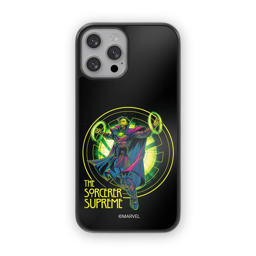 Neon Sorcerer Supreme Glass iPhone Case for iPhone 13 Pro Max | Macmerise