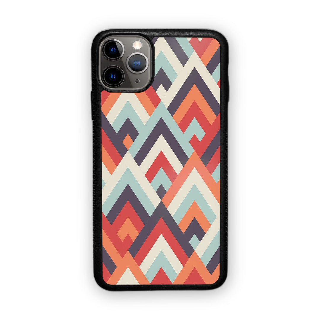 Symmetric Chevron Glass iPhone Case for iPhone 11 Pro Max | Macmerise