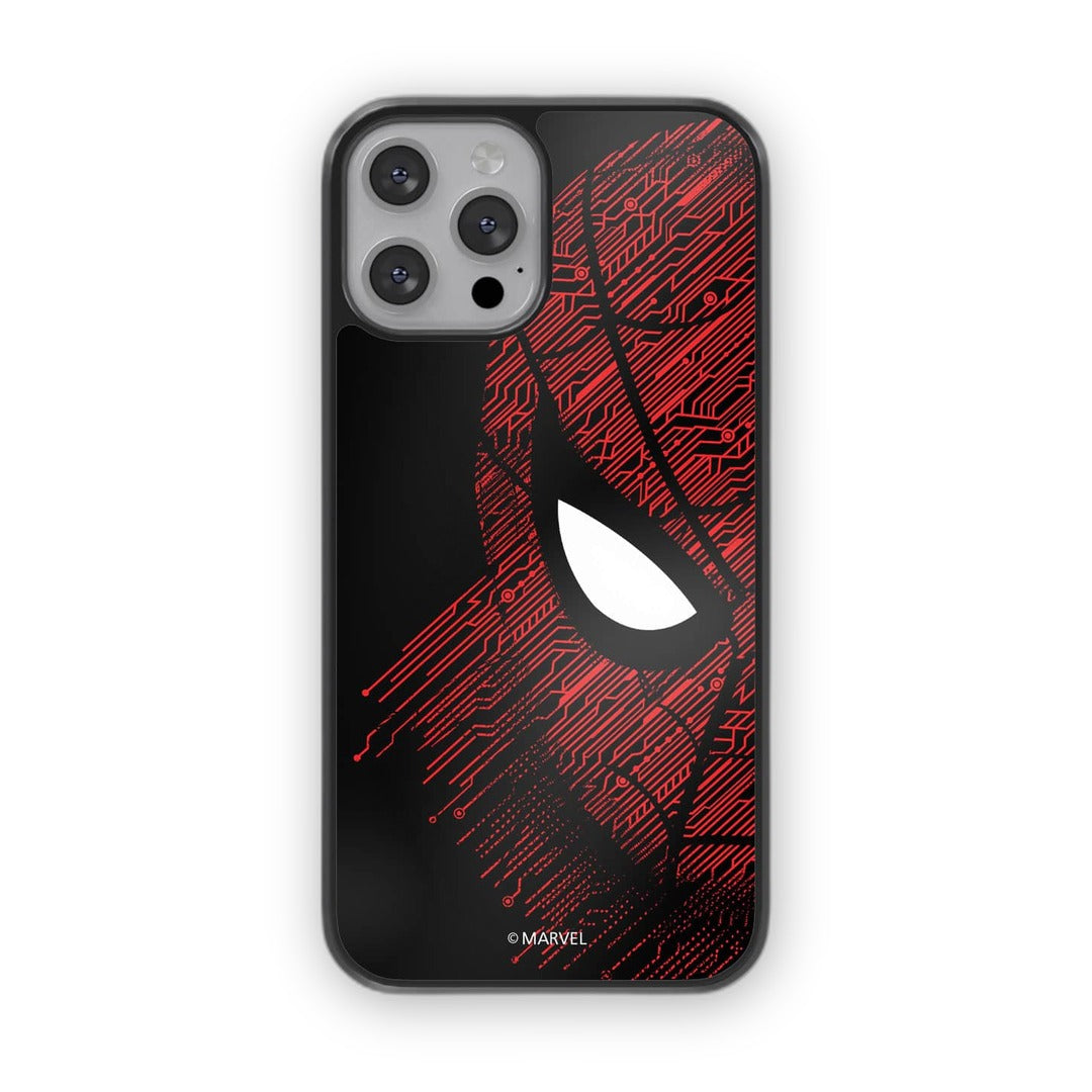 Sketch Out Spider Man Glass iPhone Case for iPhone 13 Pro | Macmerise