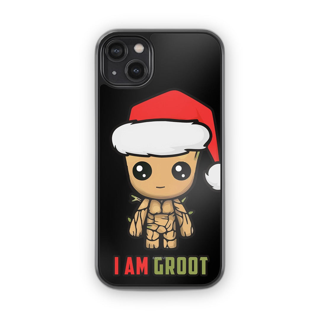 Groot Santa Glass iPhone Case for iPhone 14 Plus | Macmerise
