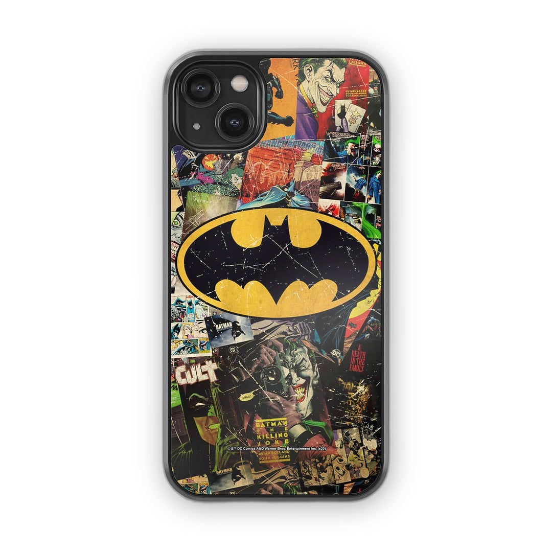 Comic Bat Glass iPhone Case for iPhone 14 Plus | Macmerise