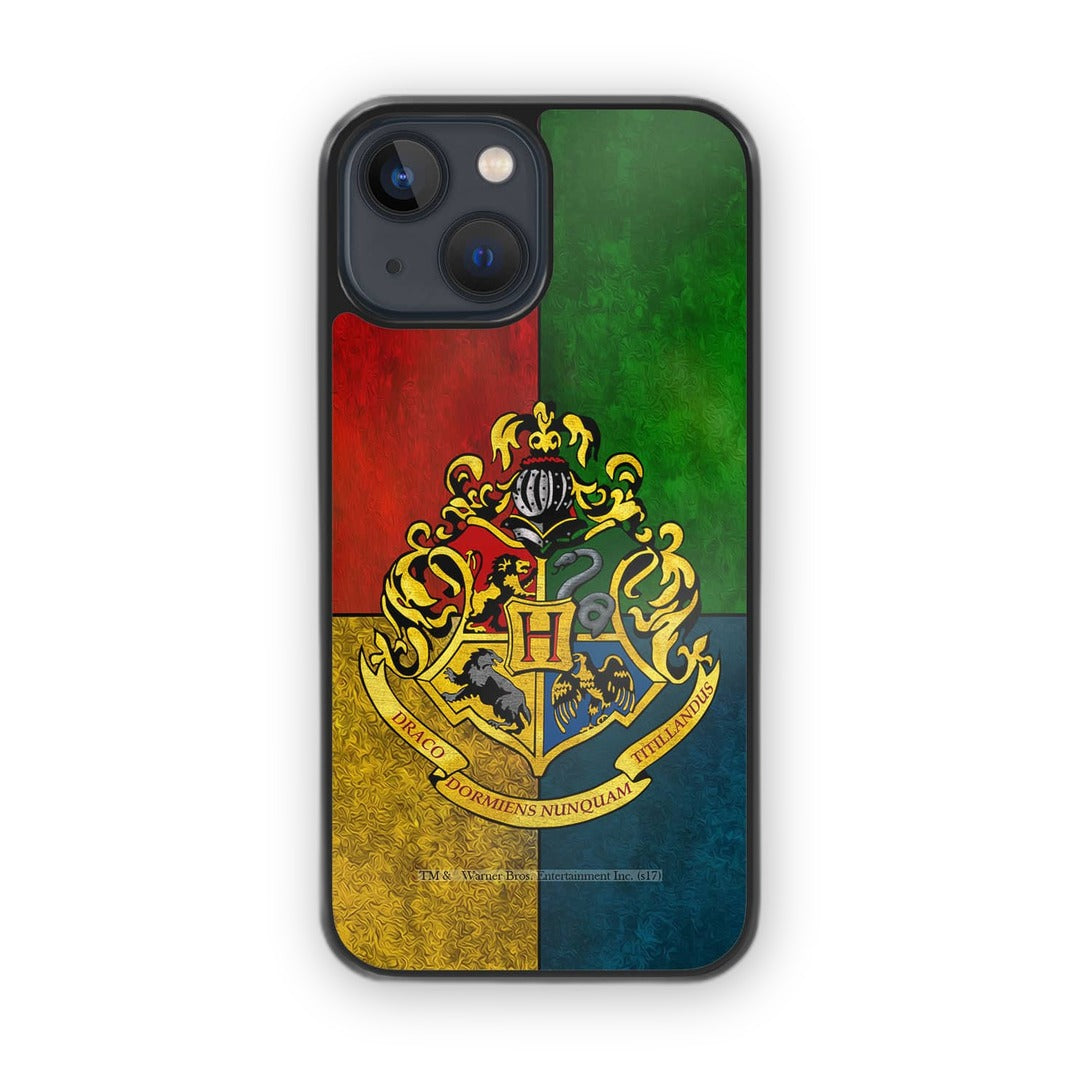 Hogwarts Sigil United Glass iPhone Case for iPhone 13 Mini | Macmerise