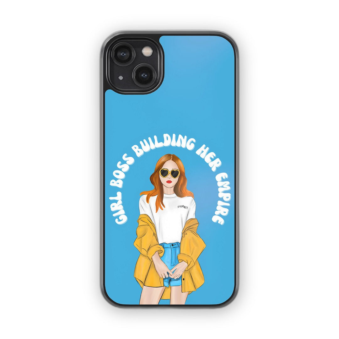 Girl Boss Building Empire Glass iPhone Case for iPhone 14 Plus | Macmerise