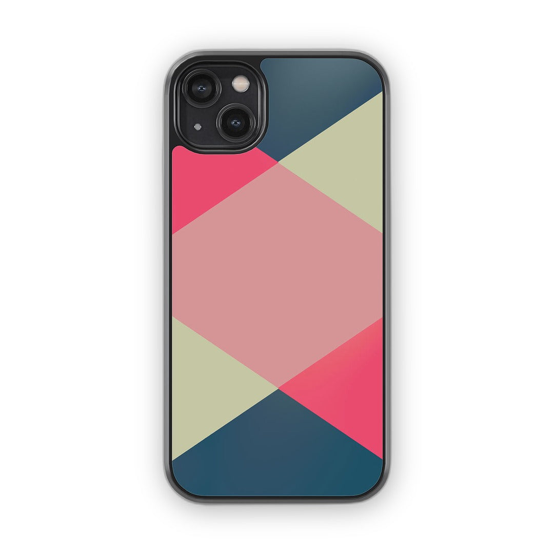 Criss Cross iPhone 14 Plus Cover Teal - front view | Macmerise
