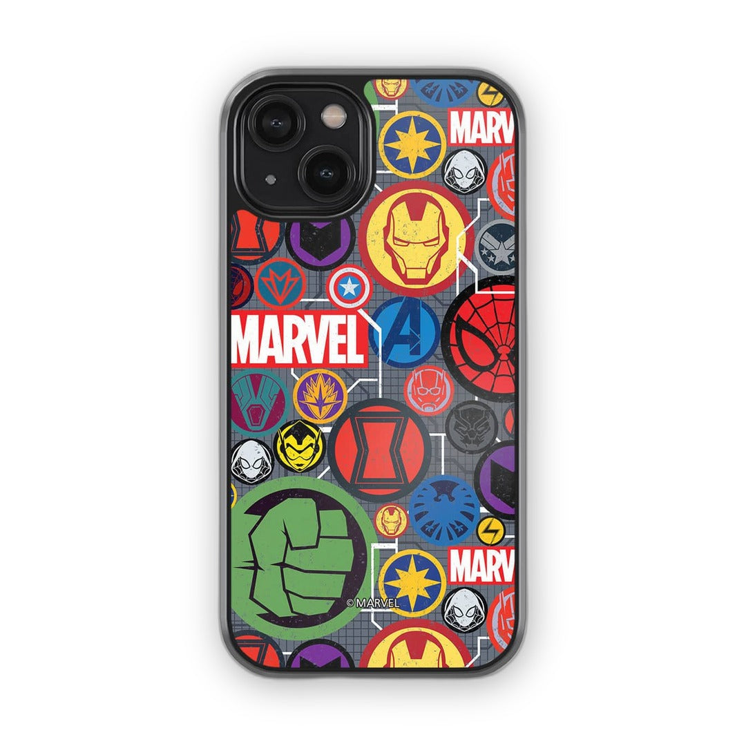 Marvel Iconic Mashup Glass iPhone Case for iPhone 14 | Macmerise