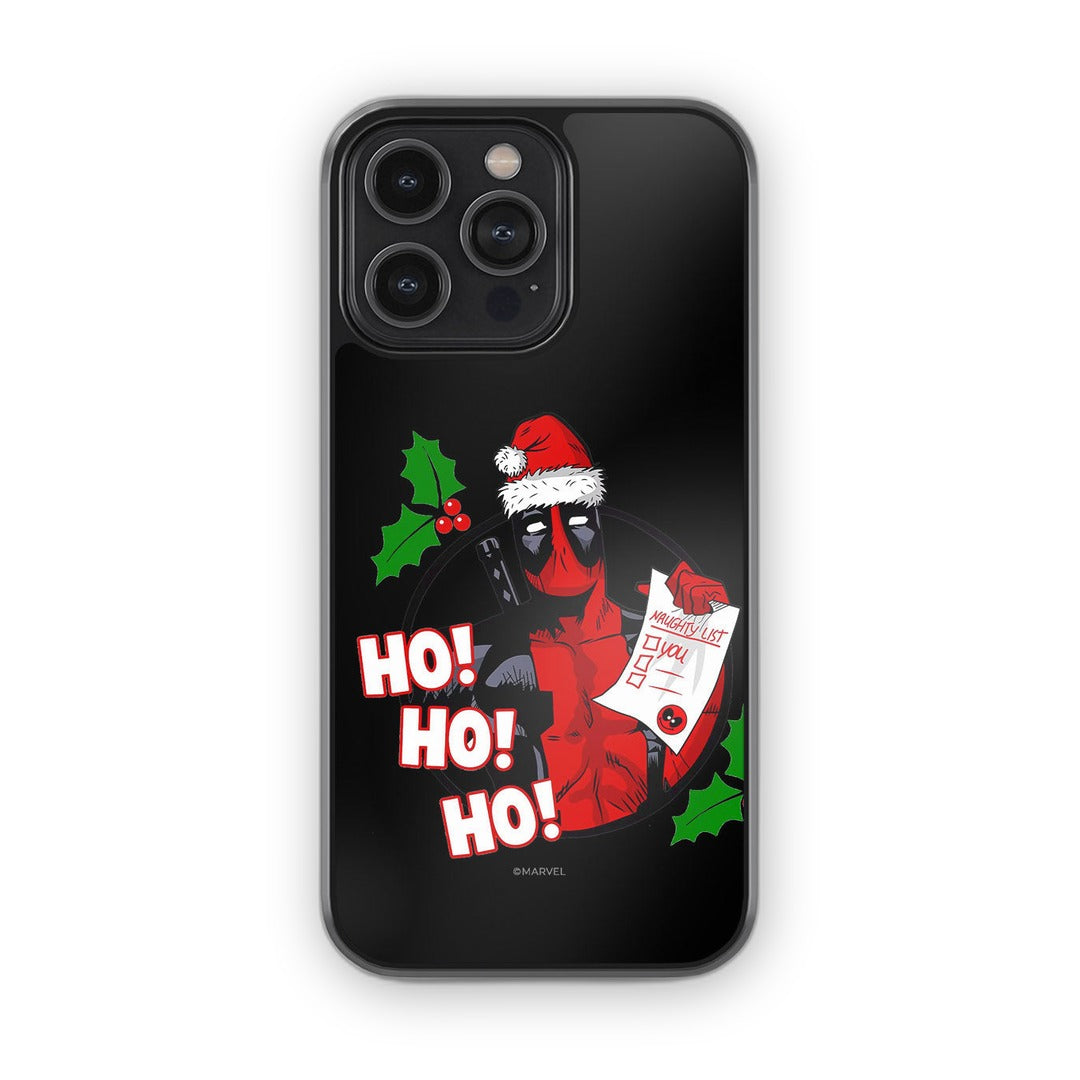 Deadpool Santa Glass iPhone Case for iPhone 14 Pro Max | Macmerise