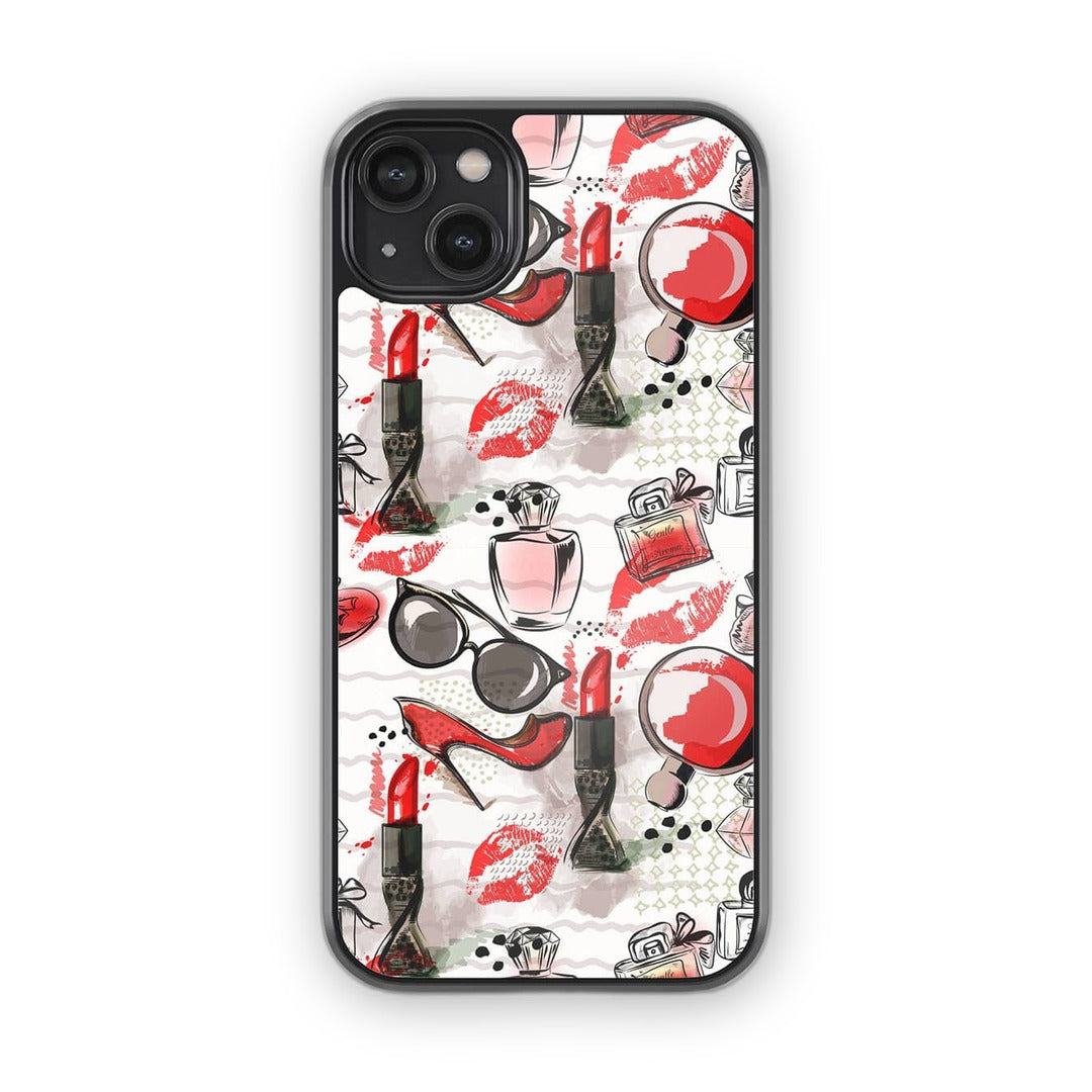 Fashionista Essentials Glass iPhone Case for iPhone 14 Plus | Macmerise