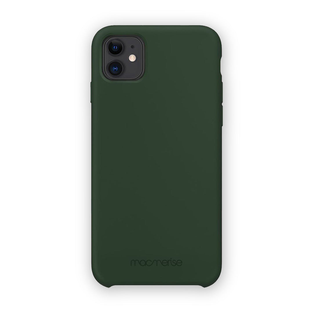 Basics iPhone 11 Silicone Case Olive Green | Macmerise