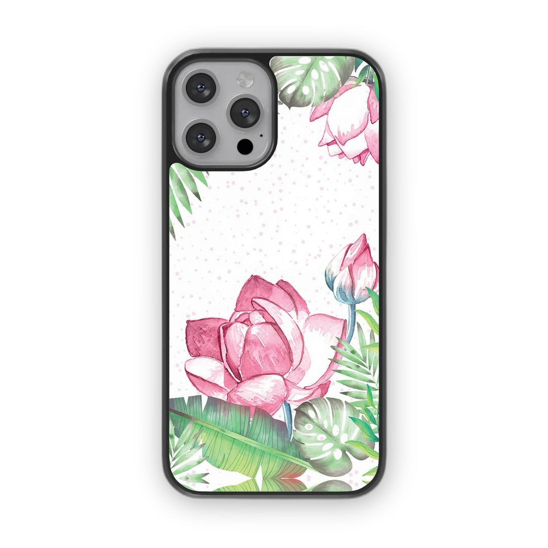 Laotian Lotus Glass iPhone Case for iPhone 13 Pro Max | Macmerise