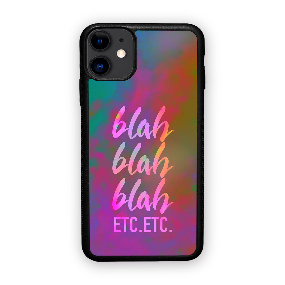 Blah Blah Glass iPhone Case for iPhone 11 | Macmerise