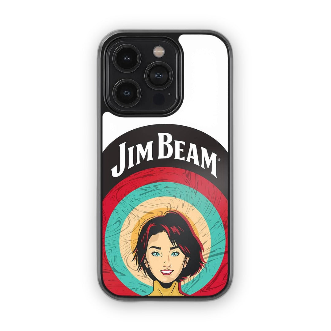 Jim Beam Character White Glass iPhone Case for iPhone 14 Pro | Macmerise