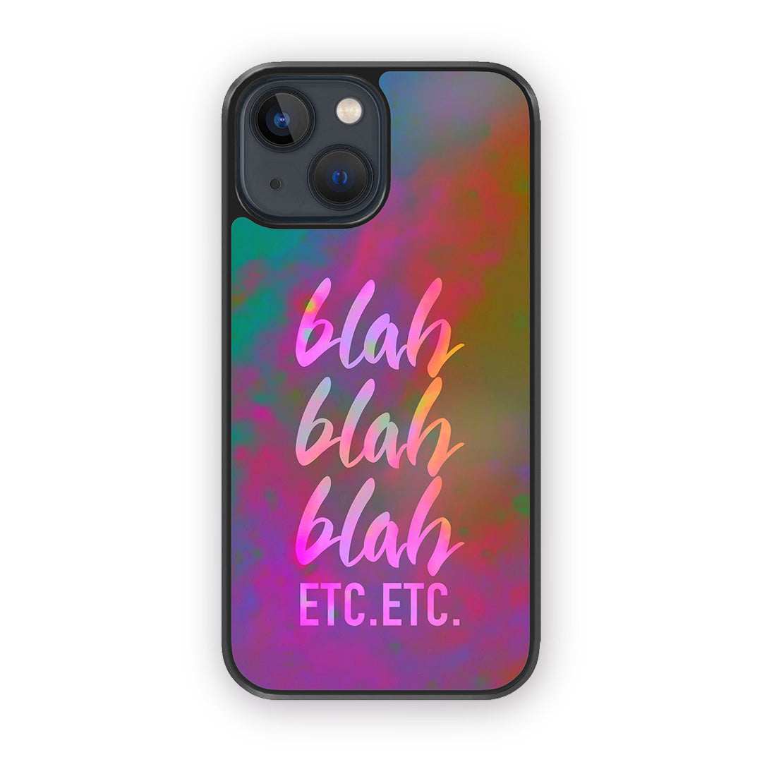 Blah Blah Glass iPhone Case for iPhone 13 Mini | Macmerise
