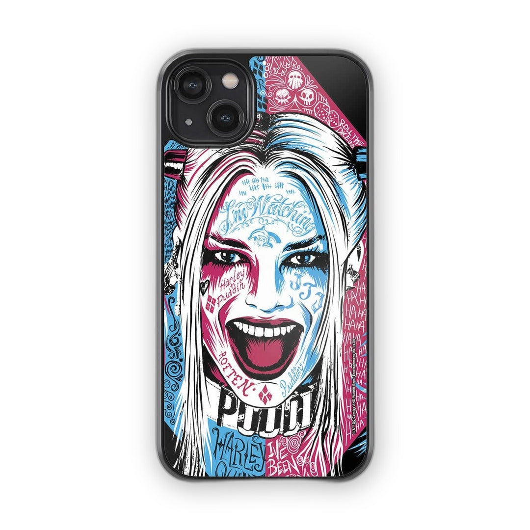 Wicked Harley Quinn Glass iPhone Case for iPhone 14 Plus | Macmerise