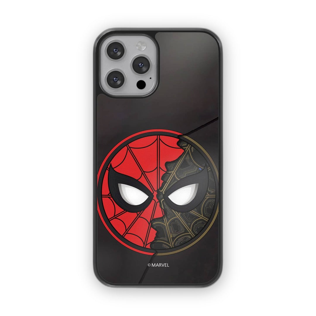 Two Face Spidey Glass iPhone Case for iPhone 13 Pro Max | Macmerise