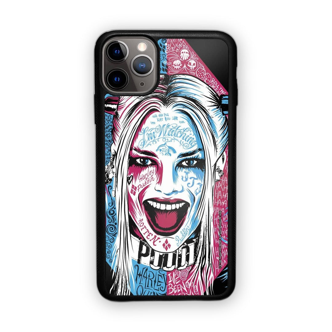 Wicked Harley Quinn Glass iPhone Case for iPhone 11 Pro | Macmerise