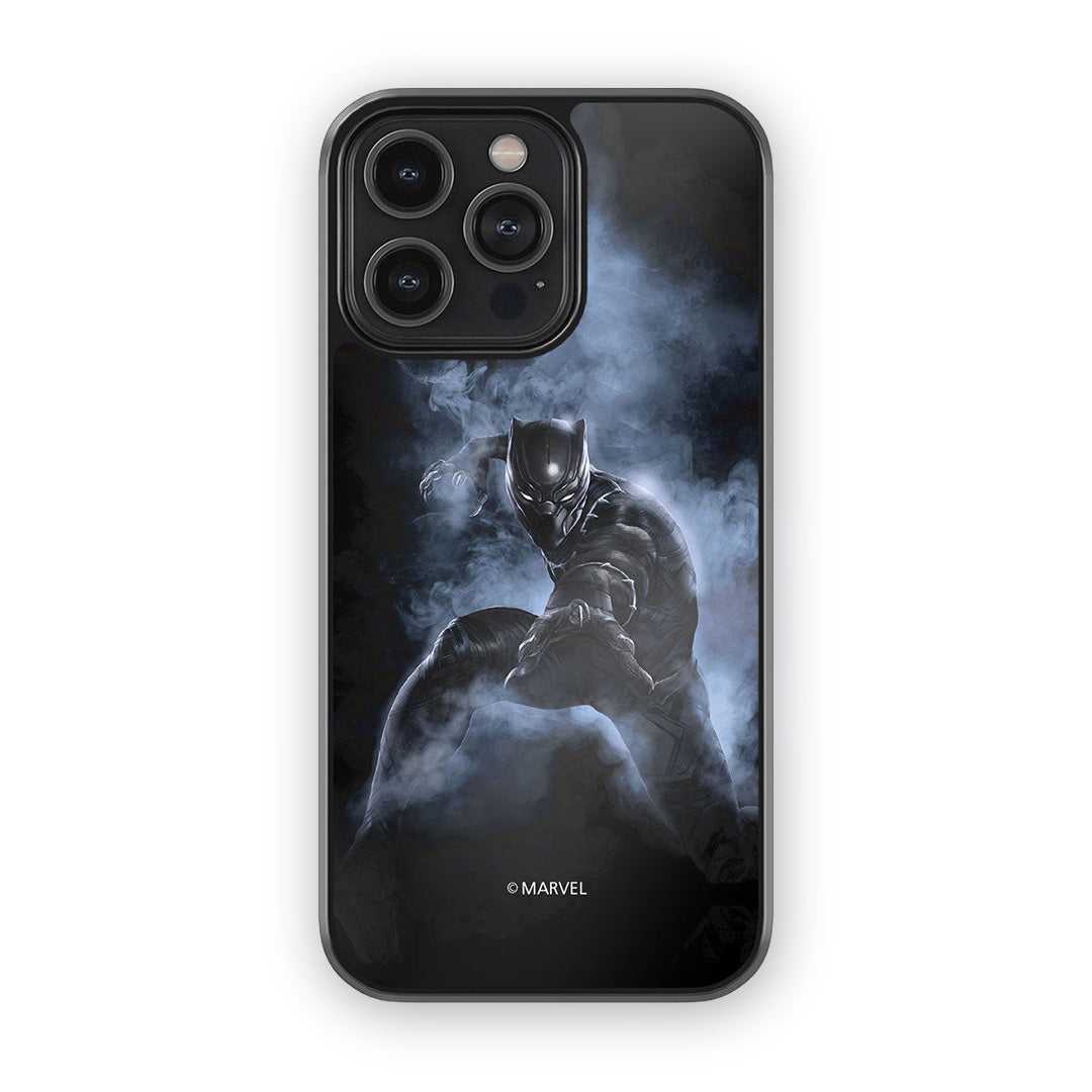 Black Panther Attack Glass iPhone Case for iPhone 14 Pro Max | Macmerise
