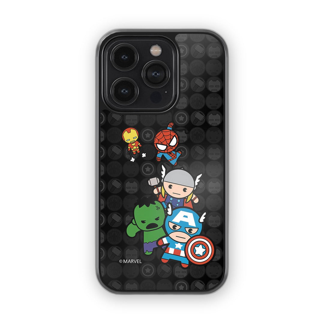 Kawaii Marvel Comics Glass iPhone Case for iPhone 14 Pro | Macmerise
