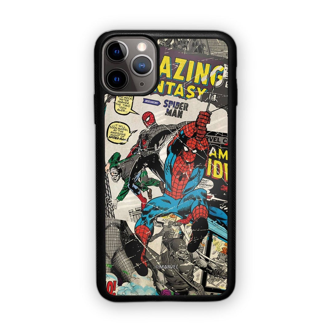 Comic Spidey Glass iPhone Case for iPhone 11 Pro | Macmerise