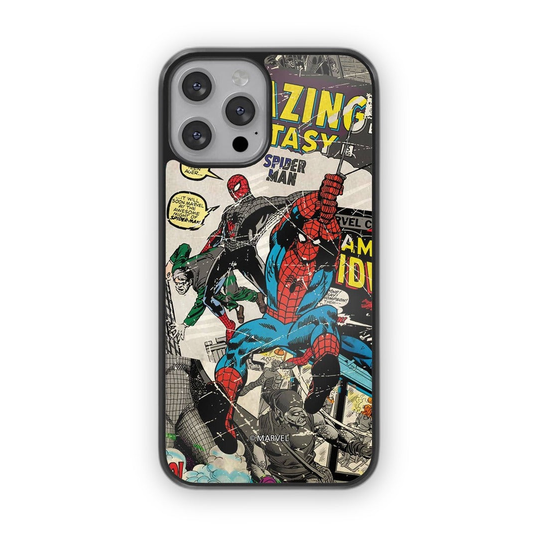 Comic Spidey Glass iPhone Case for iPhone 13 Pro Max | Macmerise