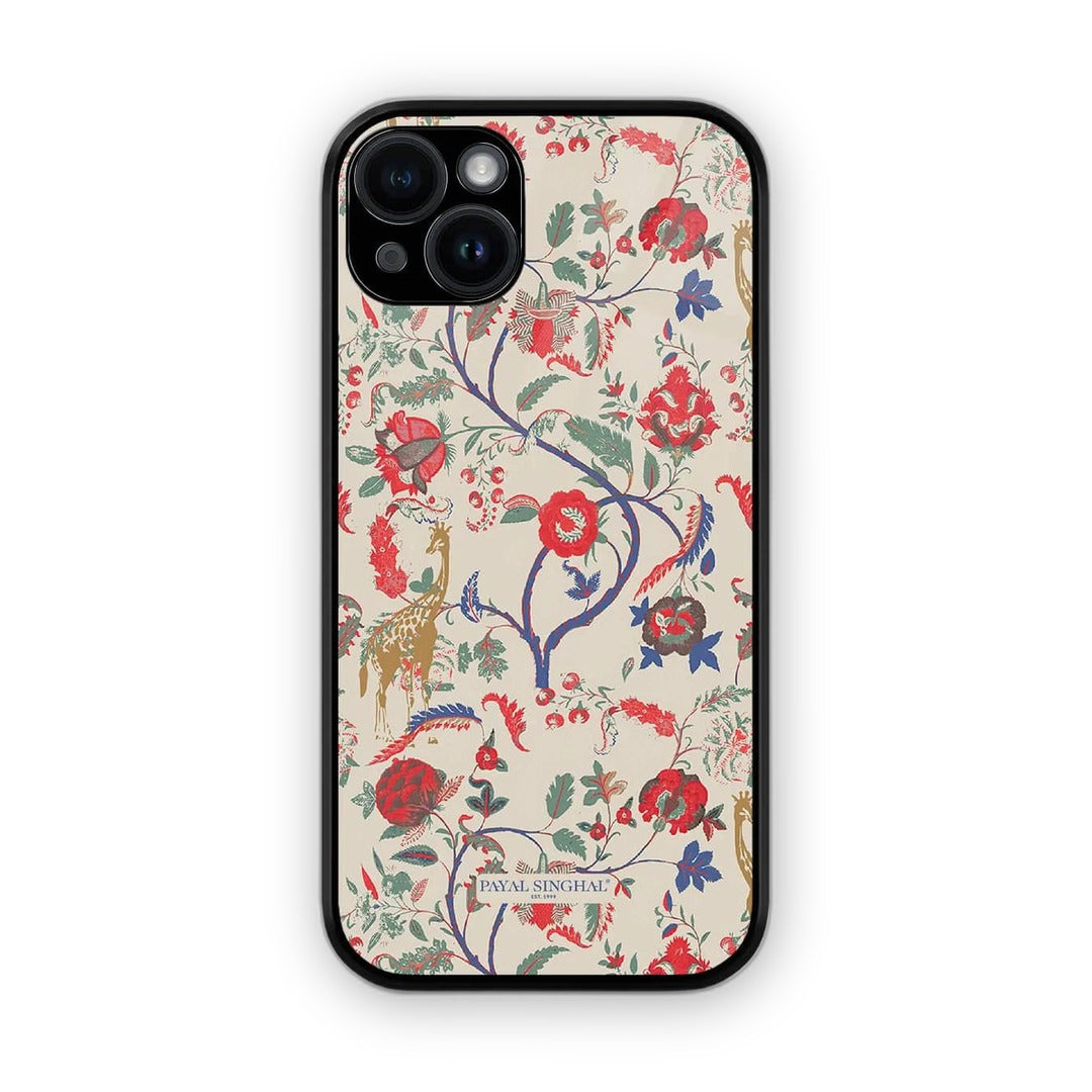 Payal Singhal Giraffe Print Glass iPhone Case for iPhone 15 Plus | Macmerise