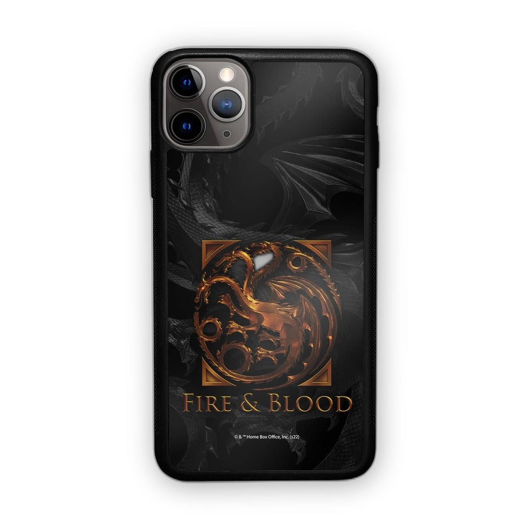Fire and Blood Glass iPhone Case for iPhone 11 Pro | Macmerise