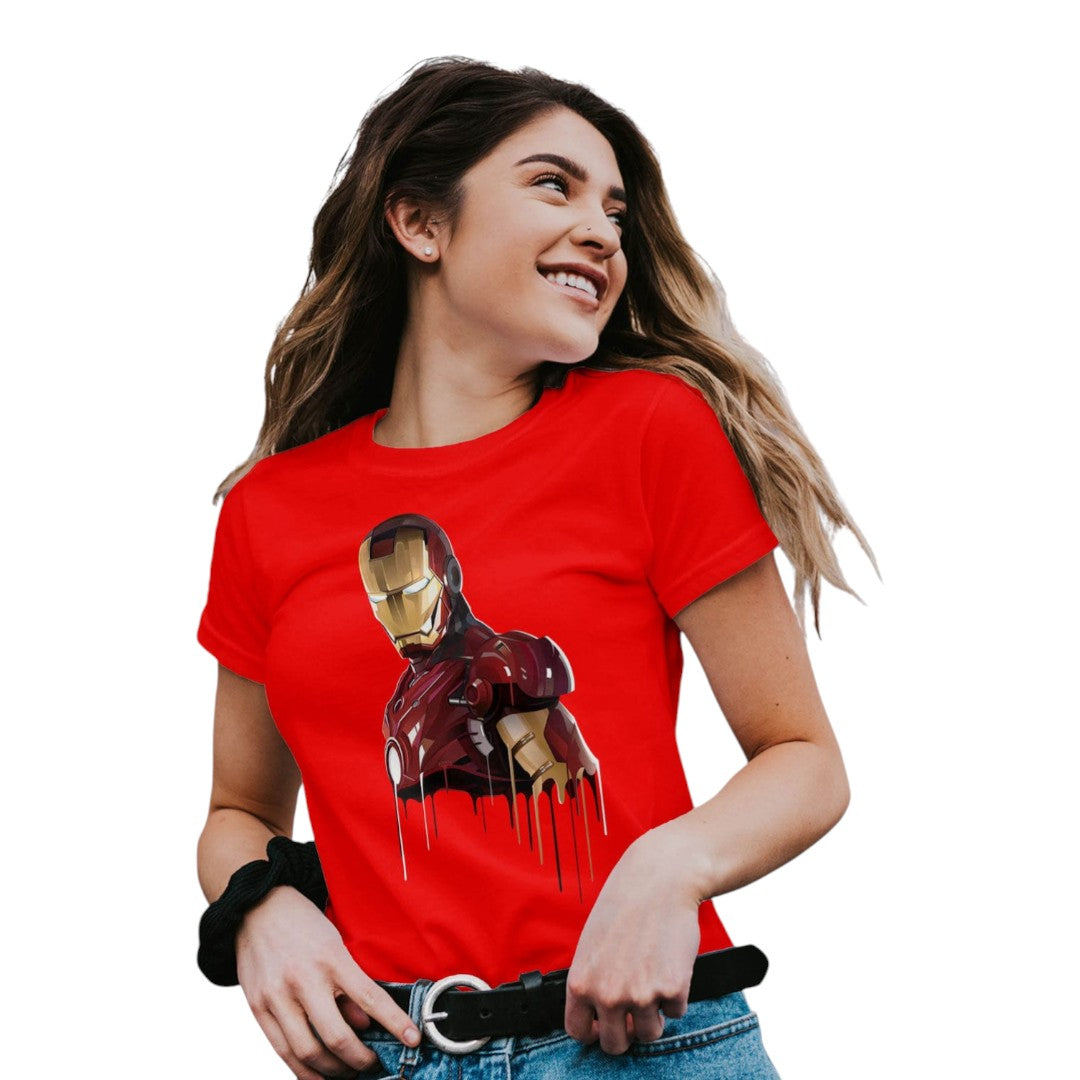 Marvel Iron Man Mark IV Red T-Shirt - front view | Macmerise