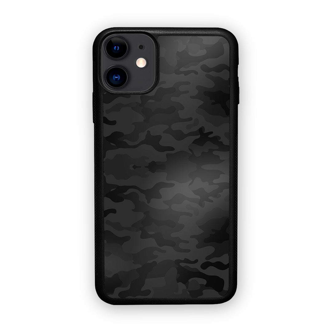 Camo Army Black Glass iPhone Case for iPhone 11 | Macmerise
