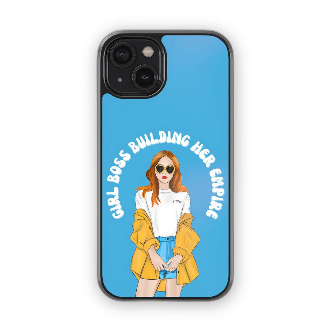 Girl Boss Building Empire Glass iPhone Case for iPhone 14 | Macmerise