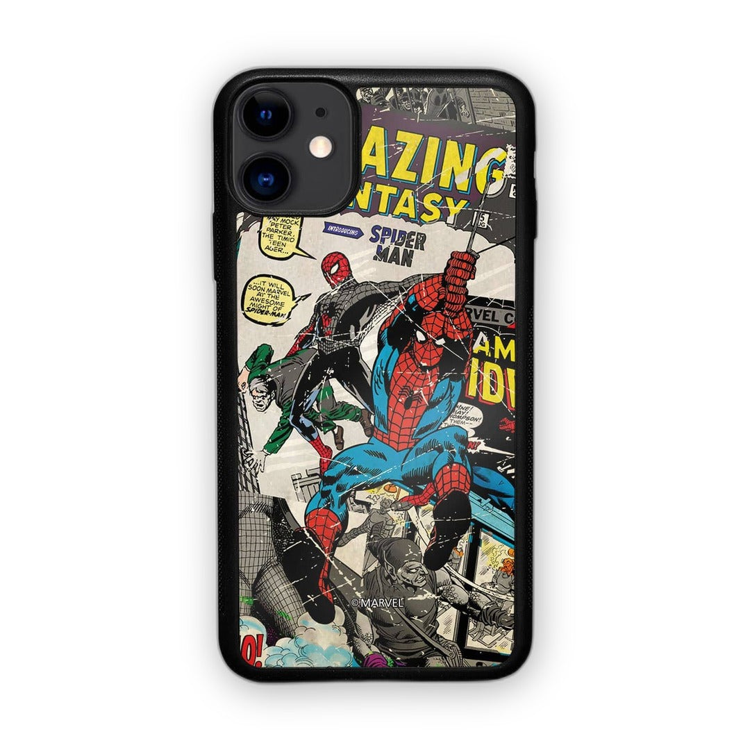 Comic Spidey Glass iPhone Case for iPhone 11 | Macmerise