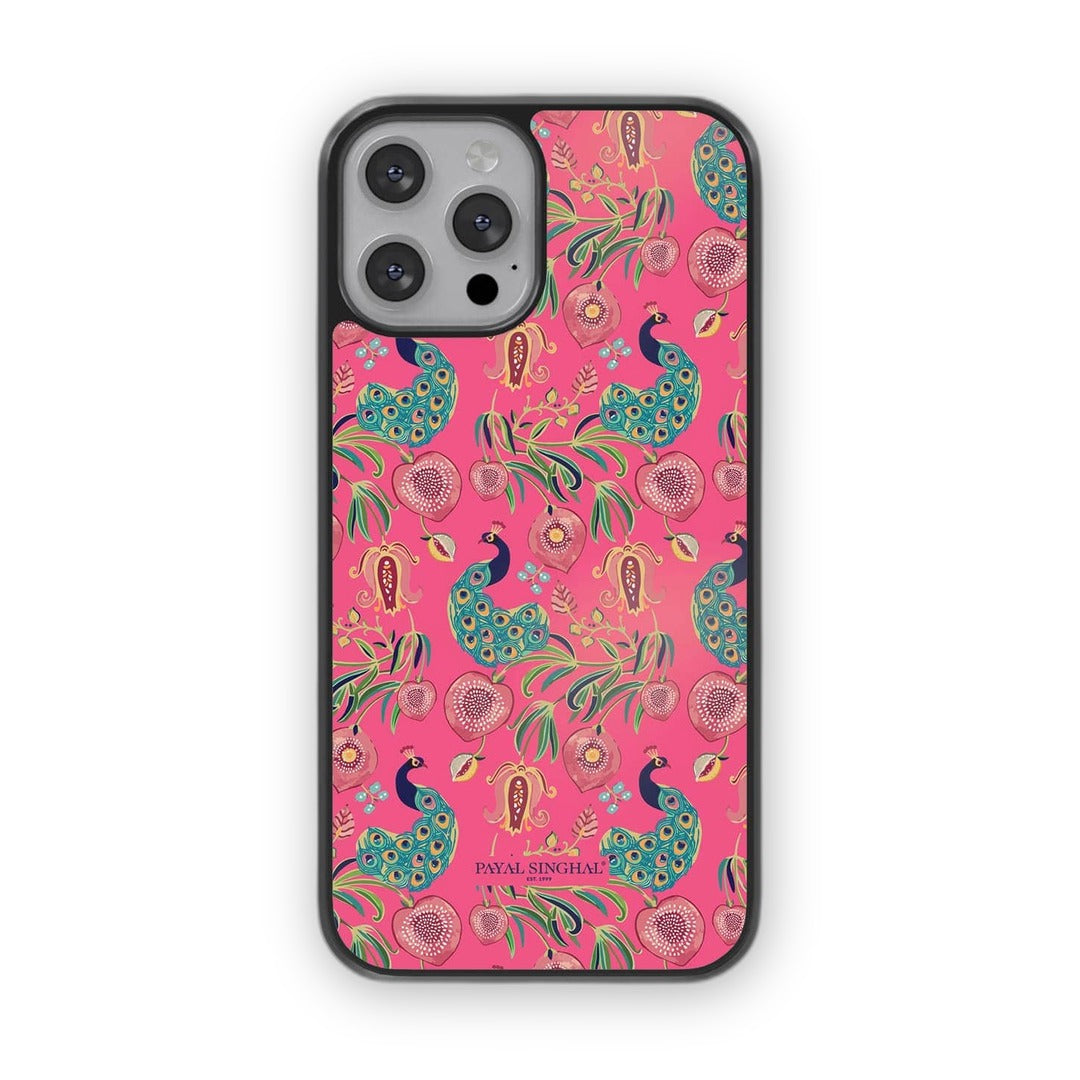 Payal Singhal Anaar and Mor iPhone 13 Pro Cover Pink - front view | Macmerise