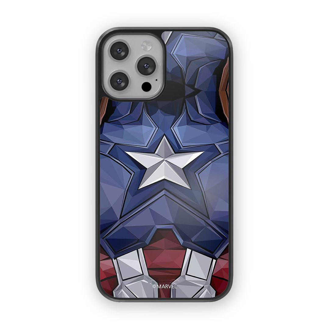 Captain America Vintage Suit Glass iPhone Case for iPhone 13 Pro | Macmerise