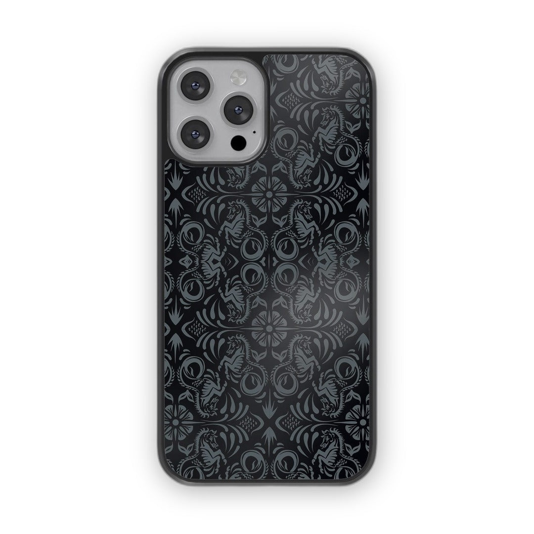 Horse Pattern Glass iPhone Case for iPhone 13 Pro | Macmerise