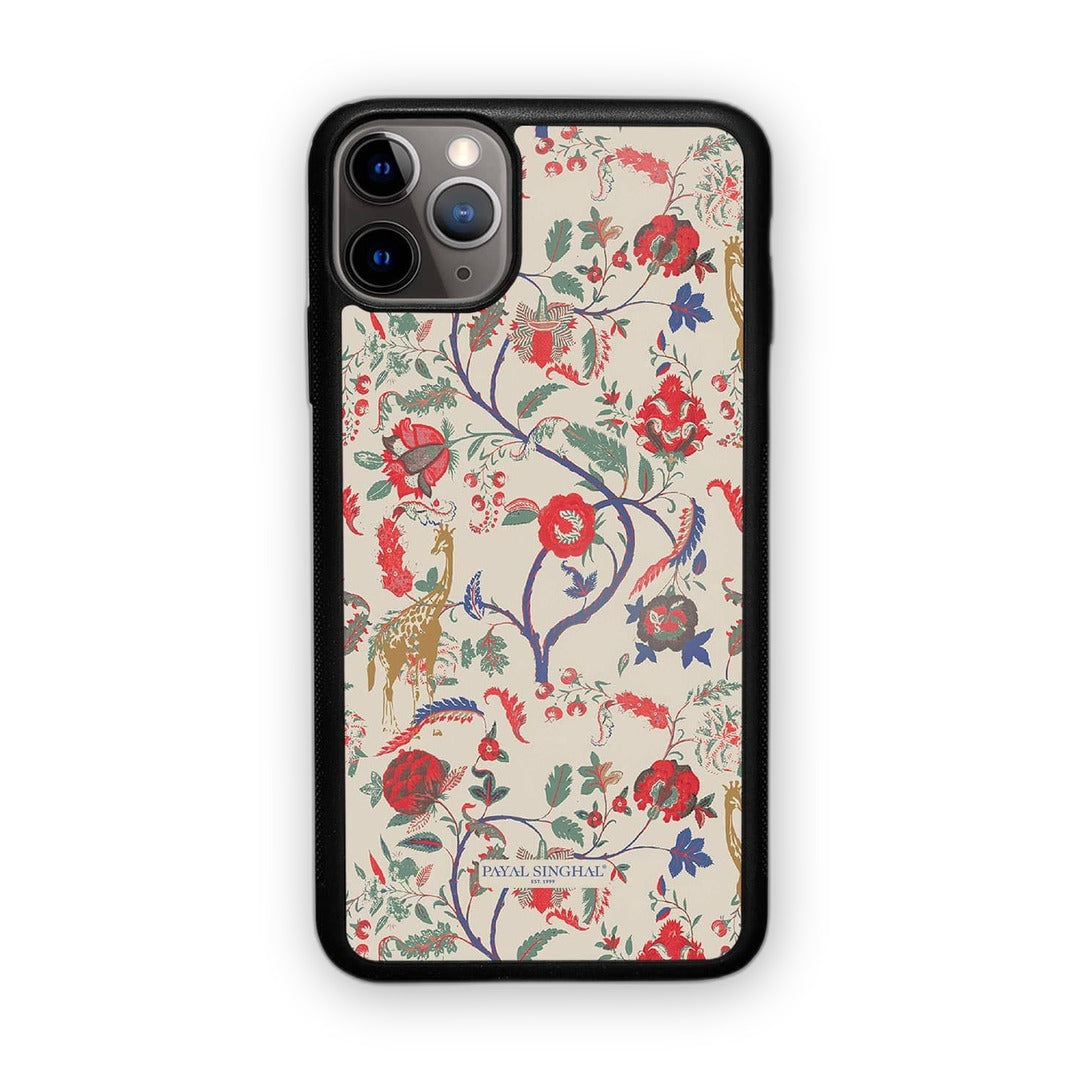 Payal Singhal Giraffe Print Glass iPhone Case for iPhone 11 Pro Max | Macmerise
