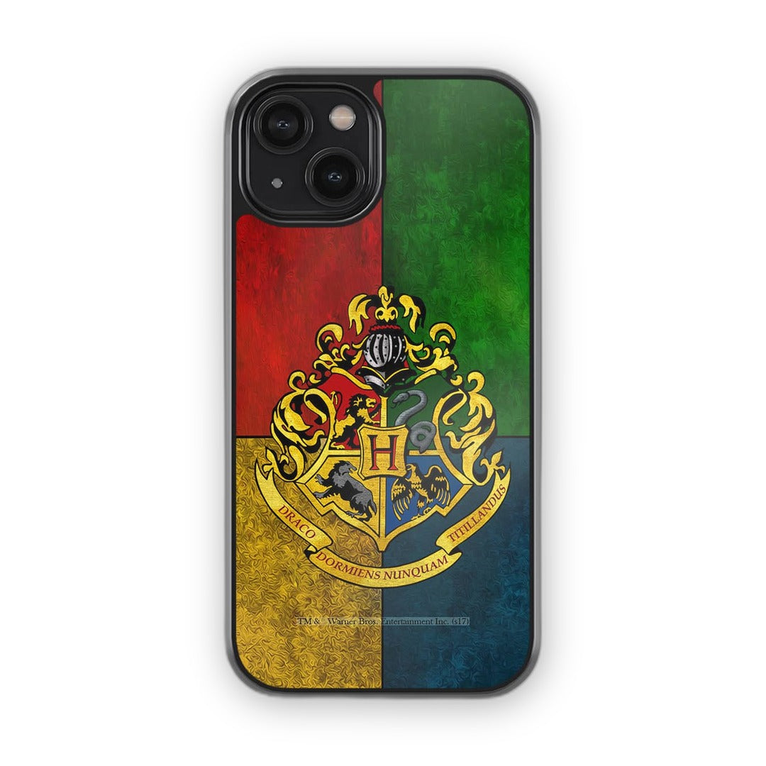 Hogwarts Sigil United Glass iPhone Case for iPhone 14 | Macmerise