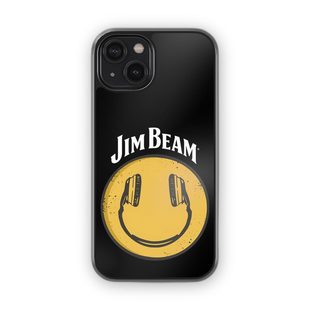 Jim Beam Smiley Black Glass iPhone Case for iPhone 14 | Macmerise