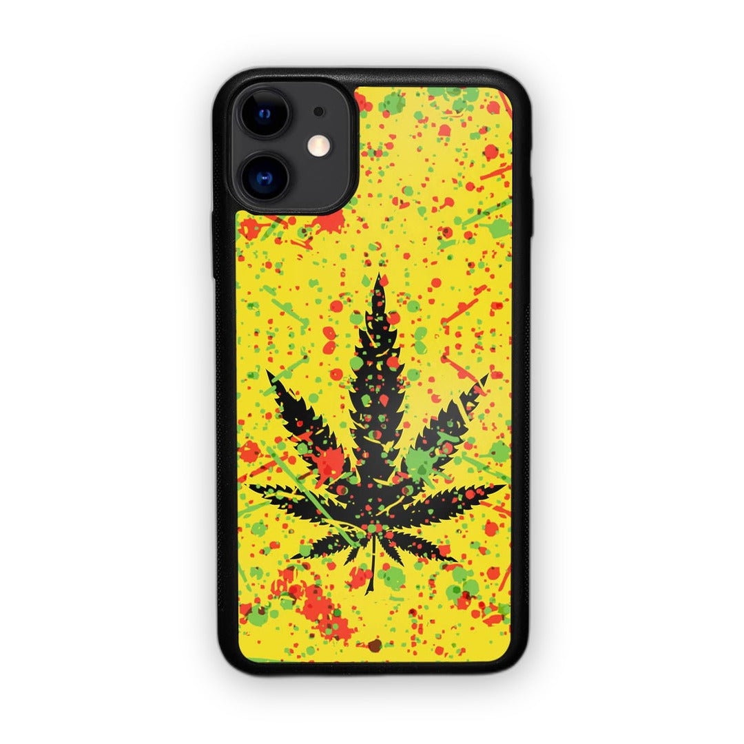 Rasta Splash Glass iPhone Case for iPhone 11 | Macmerise