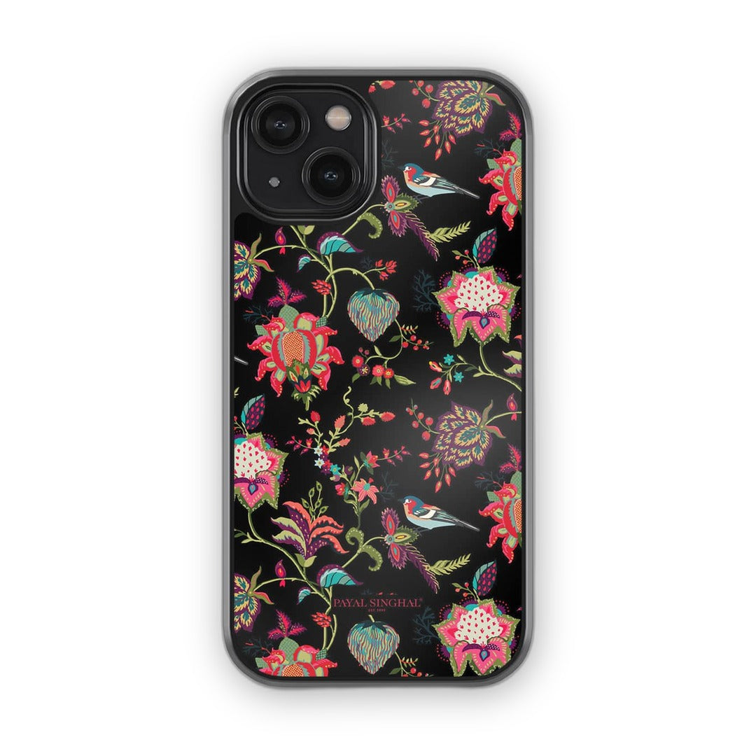 Payal Singhal Chidiya Black Glass iPhone Case for iPhone 14 | Macmerise