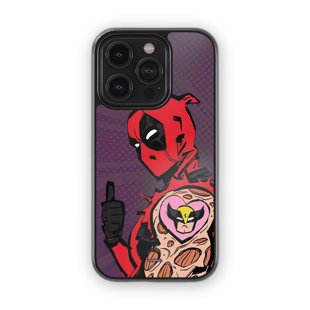 Deadpool Tattoo Glass iPhone Case for iPhone 14 Pro | Macmerise