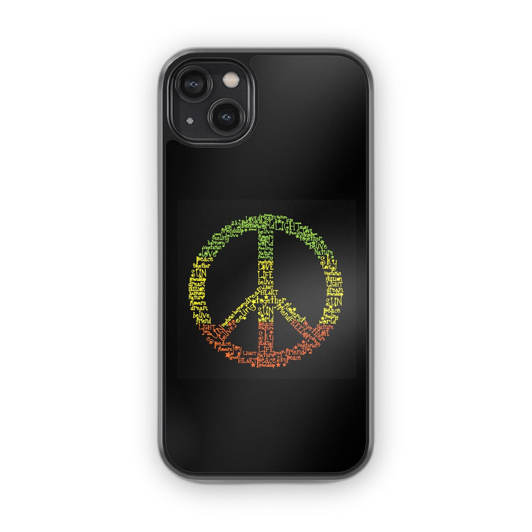 Symbol of Peace Glass iPhone Case for iPhone 14 Plus | Macmerise