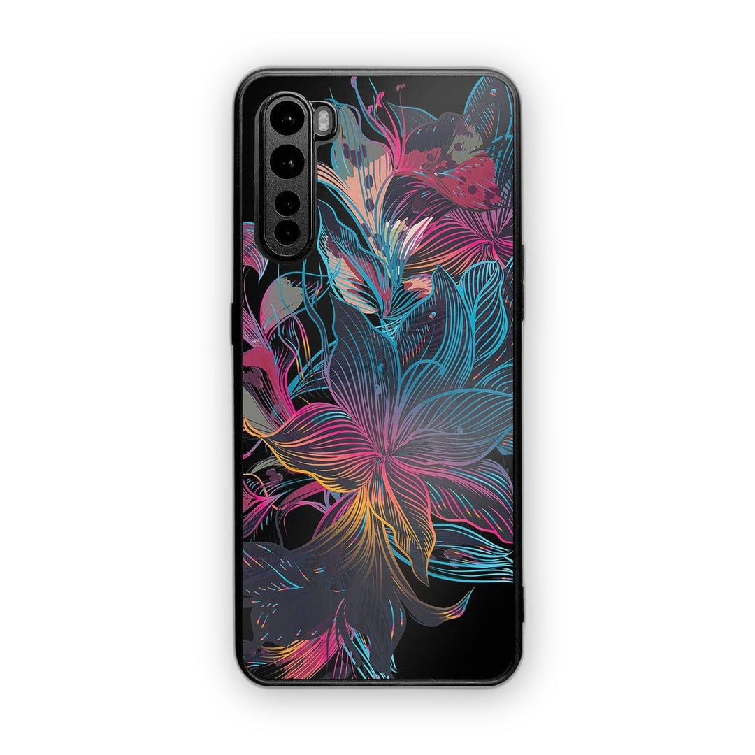 Neon Flowers Phone Case for OnePlus Nord | Macmerise