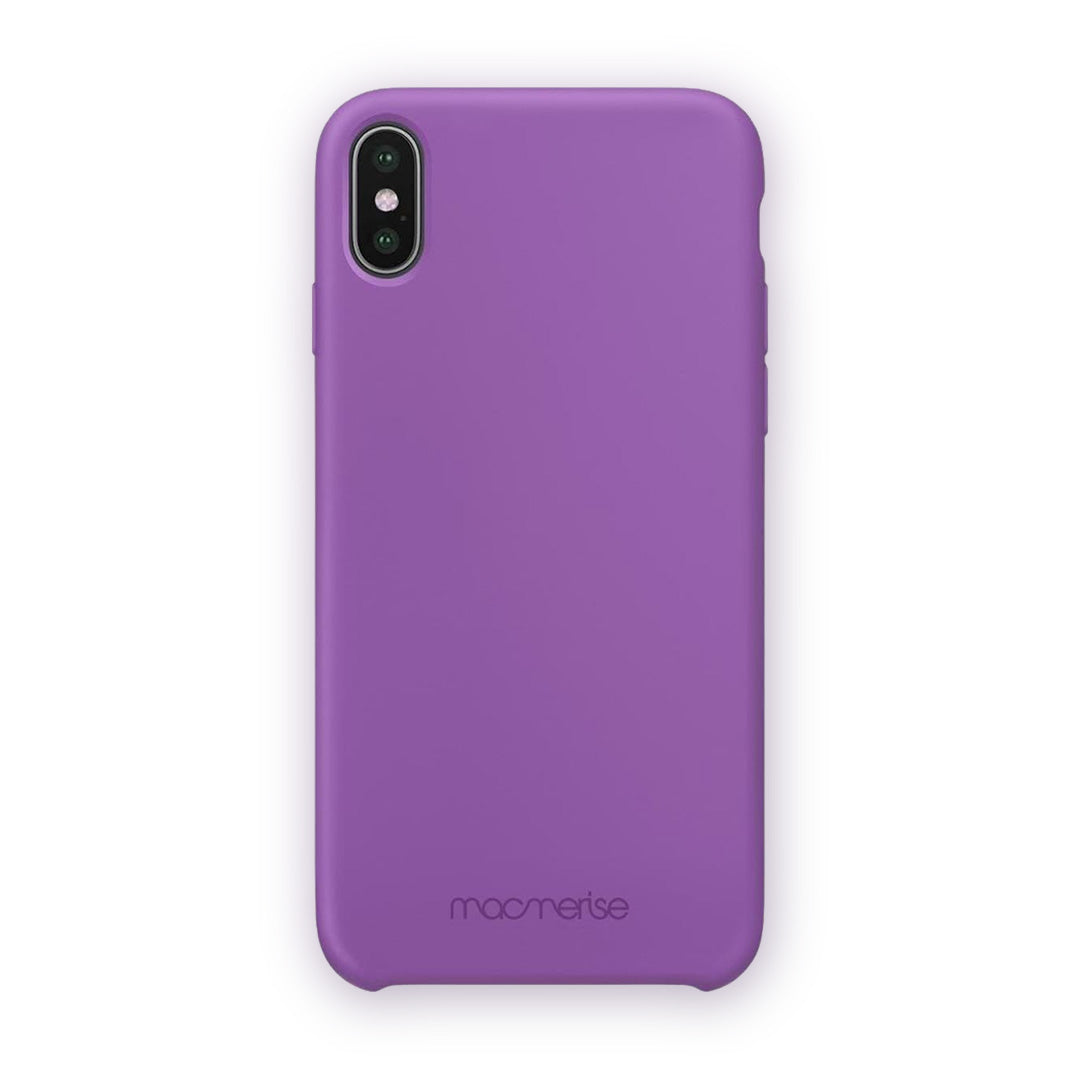Basics iPhone X Silicone Case Purple | Macmerise