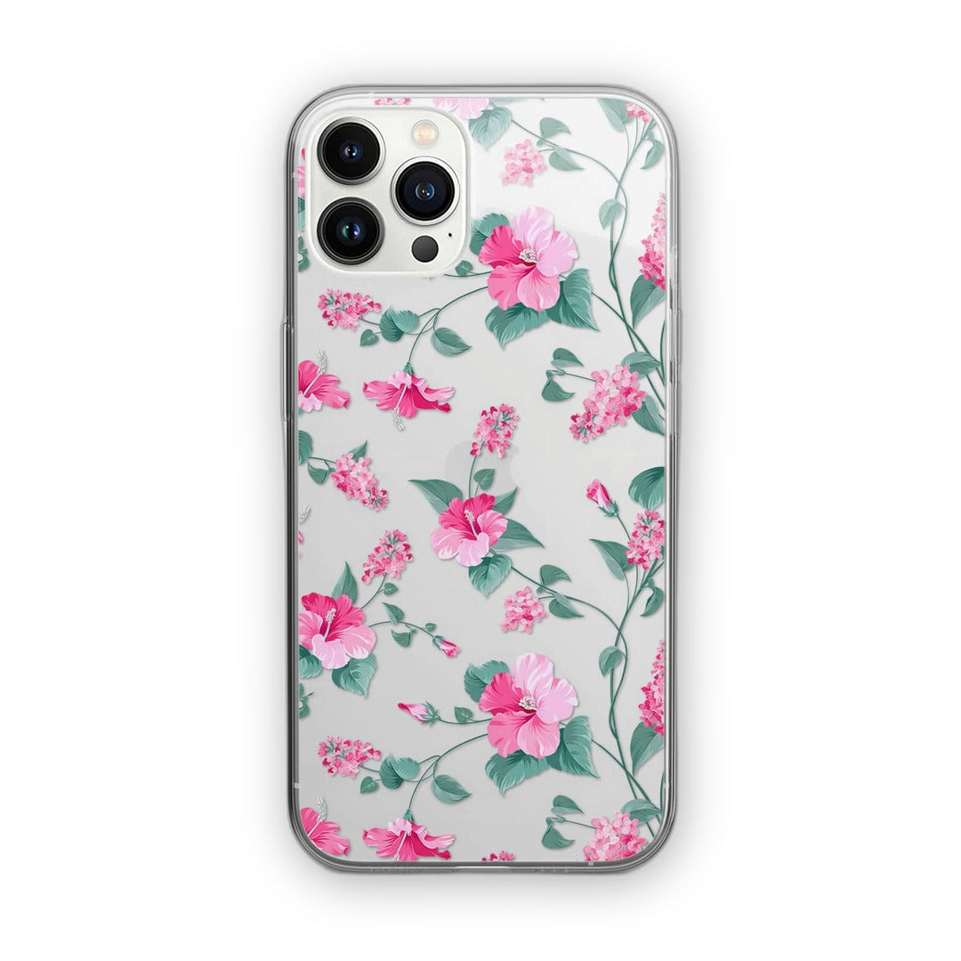 Sk Hibiscus Blush Glass iPhone Case for iPhone 13 Pro | Macmerise