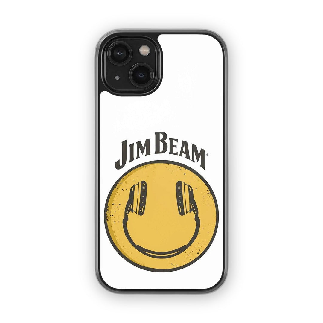 Jim Beam Smiley White Glass iPhone Case for iPhone 15 | Macmerise