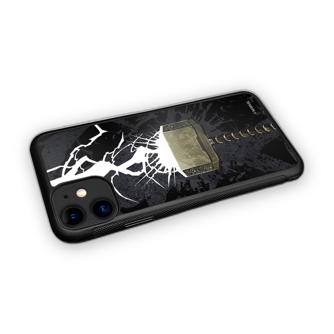 the Thunderous Hammer Glass iPhone Case for iPhone 11 | Macmerise