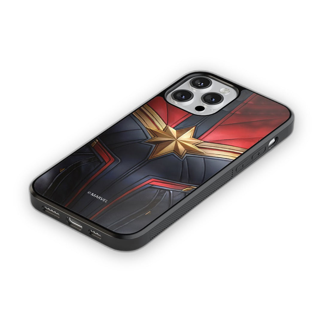 Suit Up Captain Marvel Glass iPhone Case for iPhone 13 Pro | Macmerise