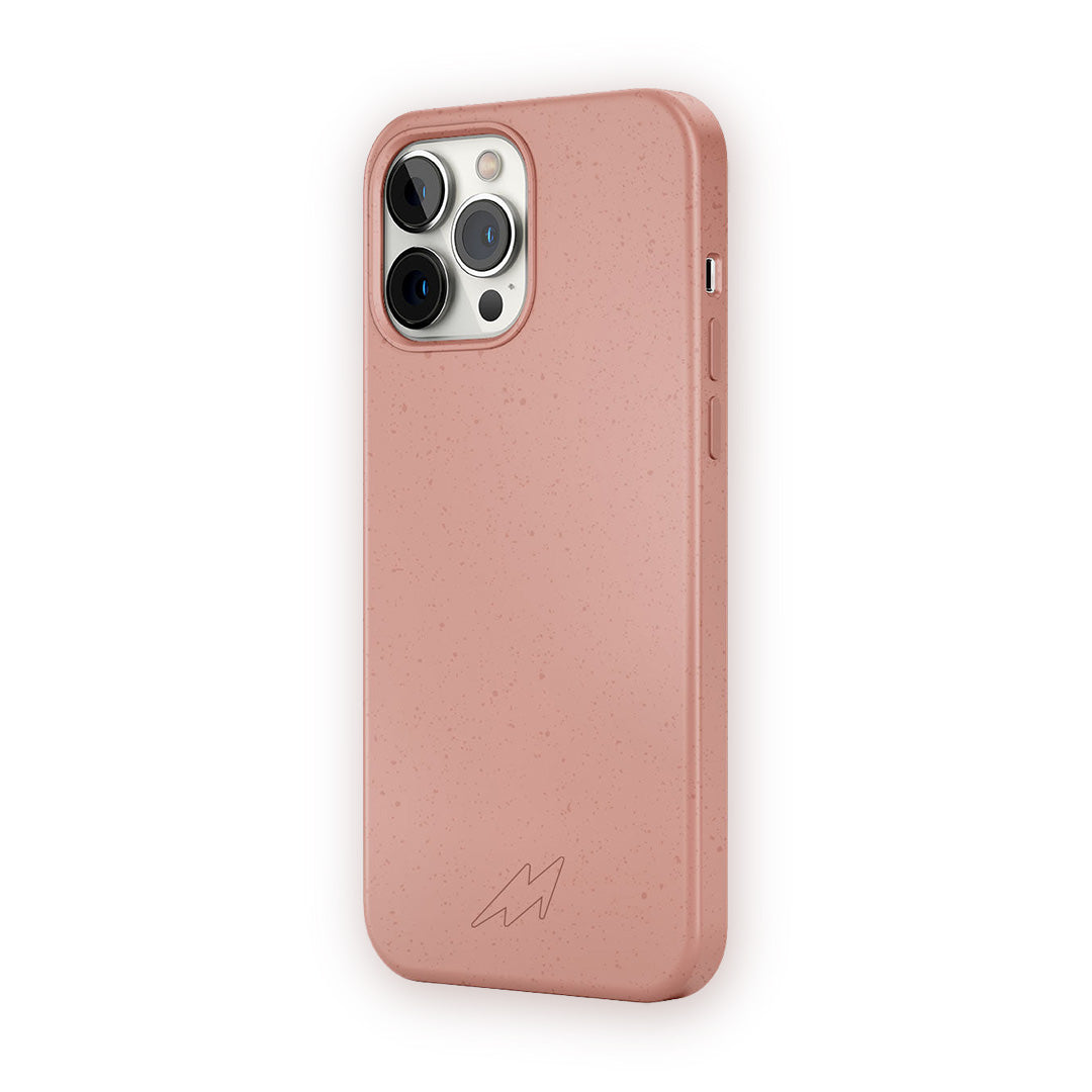 Basics Glass iPhone Case for iPhone 13 Pro Max Ecofriendly Baby Pink | Macmerise
