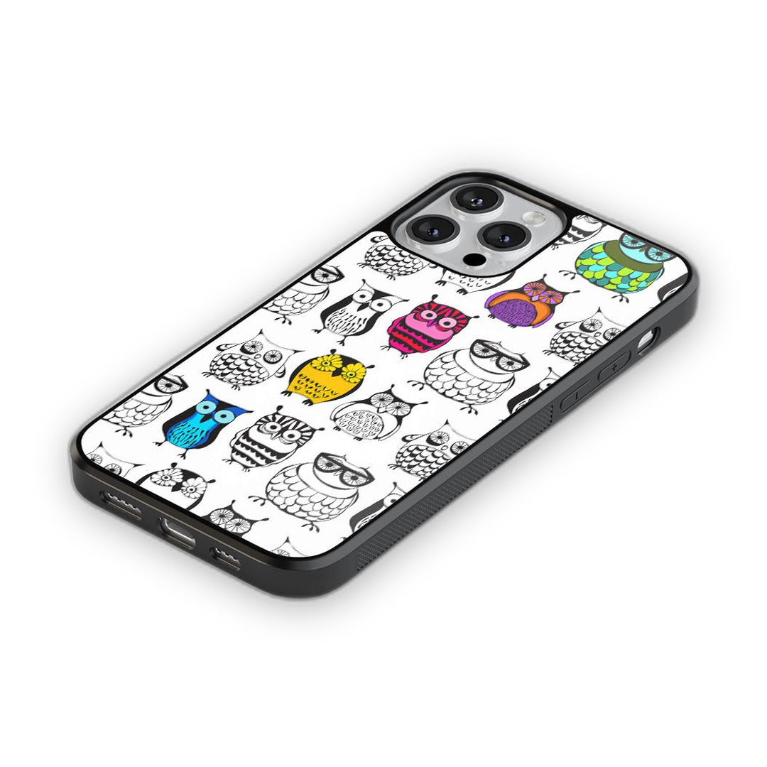 Owl Art Glass iPhone Case for iPhone 13 Pro | Macmerise