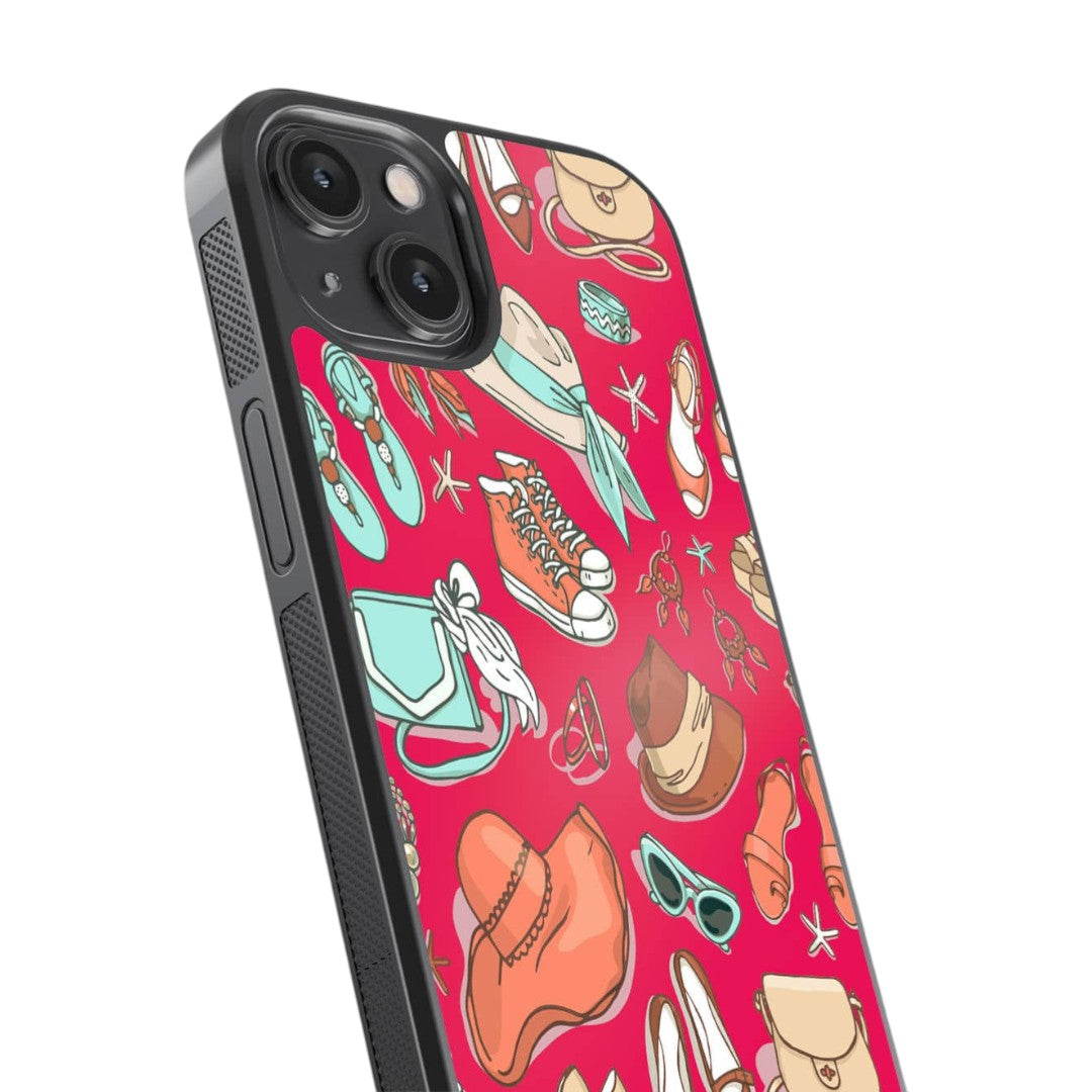Pink Wanderlust Glass iPhone Case for iPhone 14 | Macmerise