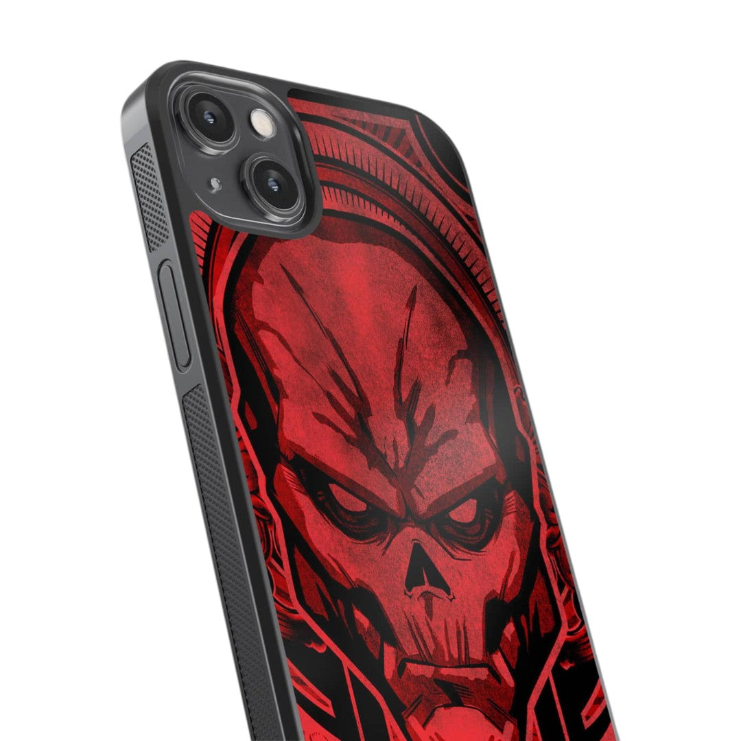 Red Skull Saga Glass iPhone Case for iPhone 14 Plus | Macmerise